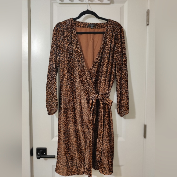 J. Crew Leopard Wrap Dress - Picture 2 of 5